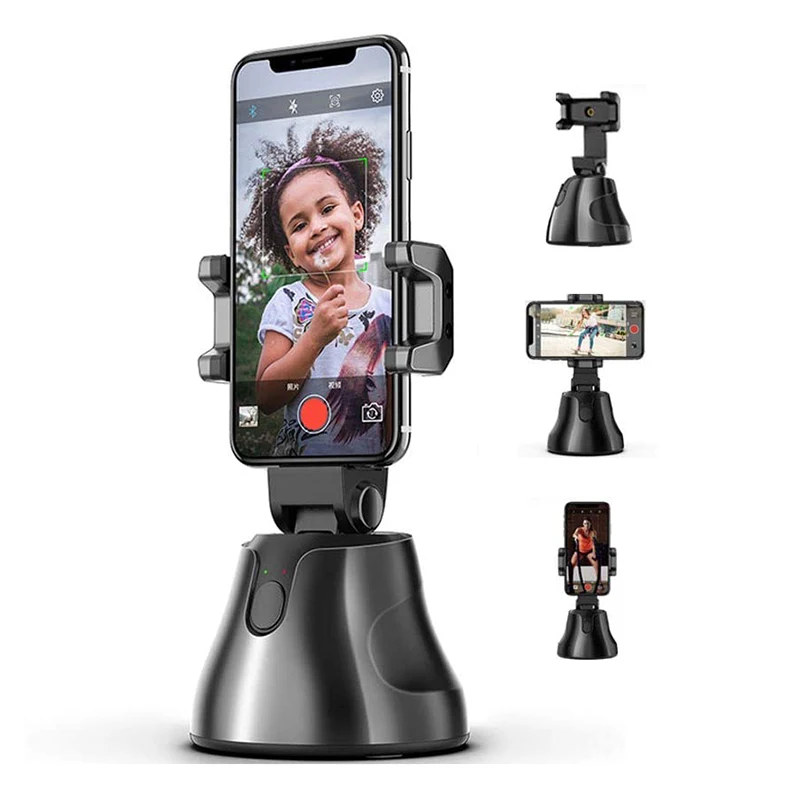 360 rotation auto face object tracking selfie stick smartphone smart shooting camera stand cell mobile phone holder