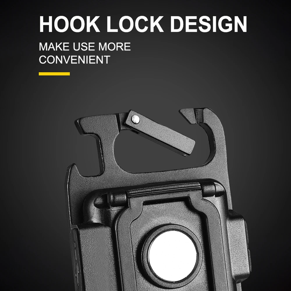 2024 Hot Sale Wholesale Portable Folding Bracket Bottle Opener COB Rechargeable Keychain Light