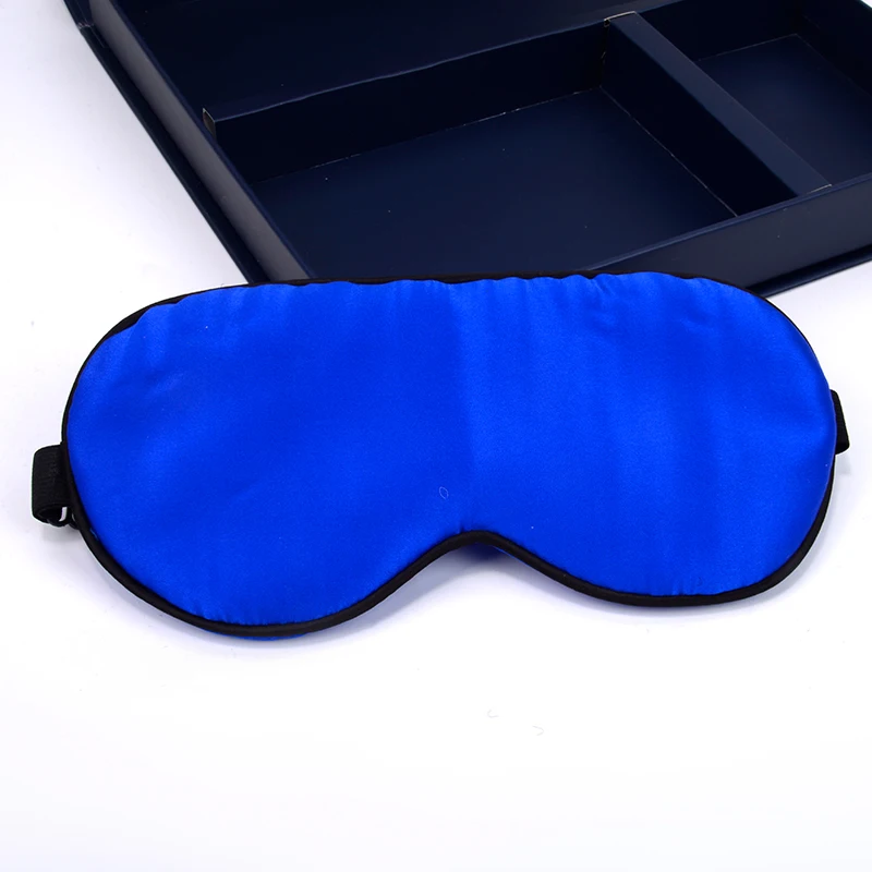 Top 6a Grade Natural Pure Mulberry Eyemask For Gift Set 22momme Silk Glossy Silk Eye Mask For Sleeping