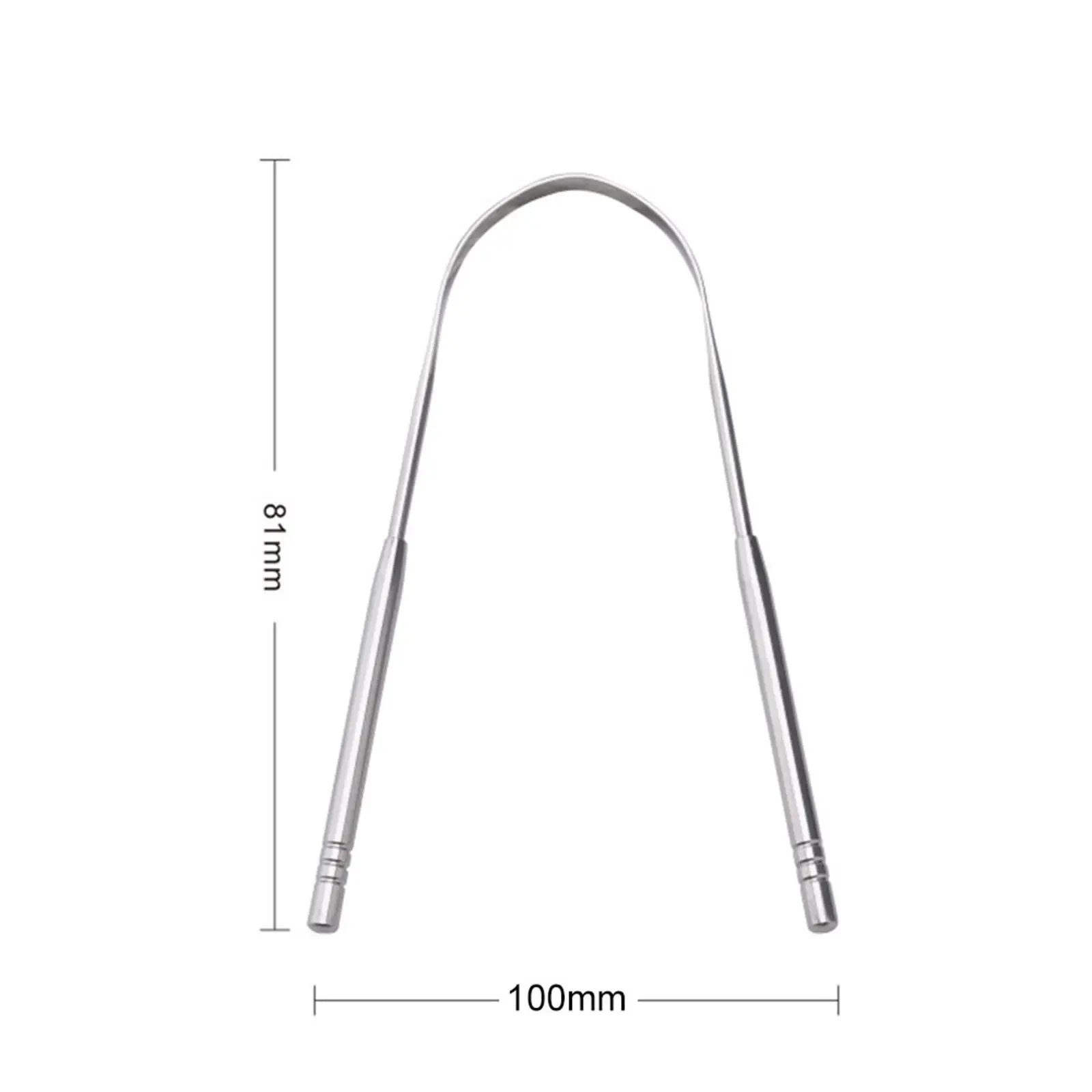 Hot Sale 304 Stainless Steel Oral Care Tongue Cleaner Odor Scraper for Hygiene Effective Scabbling Tool