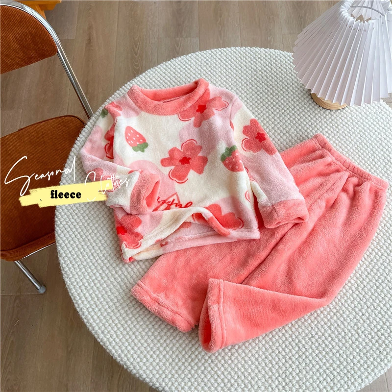 D1206TA91 On Sale Keep Warm Velvet Winter Baby Boys And Girls Clothes Pants Set Sehe Fashion