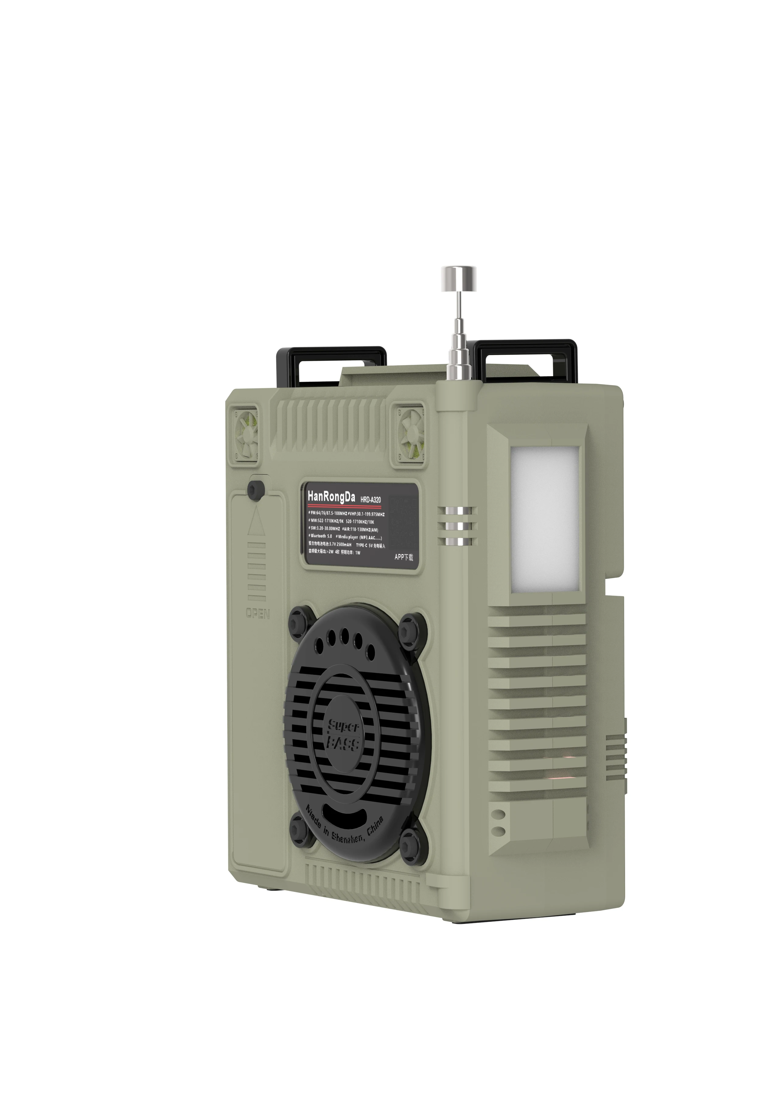 PACKBOXPRICE AIR FM MW SW VHF WB Multi band Radio Portable Bluetooth Speaker Aviation  Radio AIR Maritime Supports T-FLASH AUX