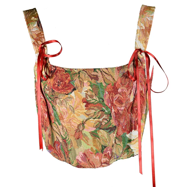 Spring New Corset Crop Tops Women Fashion Bandage Backless Summer Party Cute Tank Tops Off Shoulder