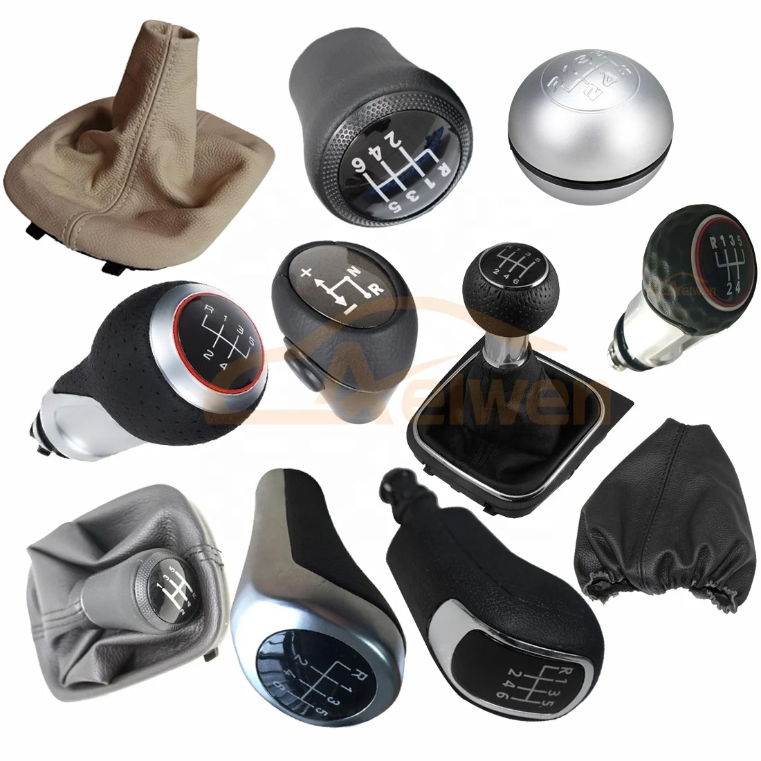 Aelwen Car Auto Gear Handle Gear Shift Knob Used For FORD 6G  1798600    7G9R-7217-CKD