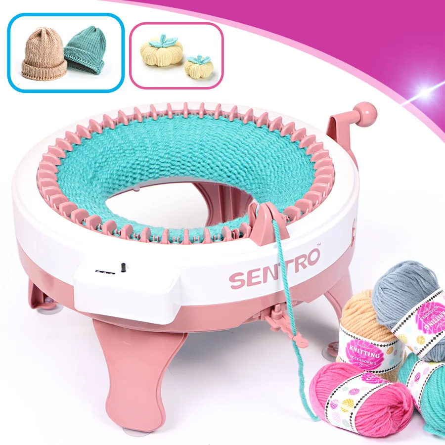 Wholesale  Popular 22 Needle Knitting Machine Knitting Loom Set Round Weaving Loom for Kids Hat Sock Scarf Loom