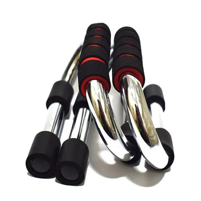 Комнатный Бодибилдинг тренировки хром идеальный S стиль фитнес пуш-ап стенд тренажерный зал пуш-ап стенд