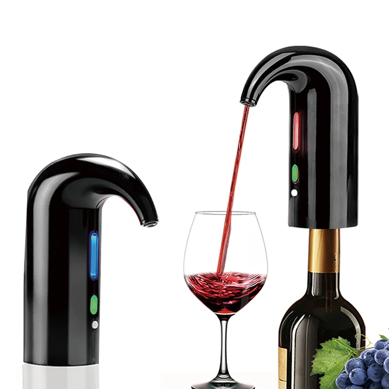 SUNWAY Novelty Innovation 2024 Hot Selling Products USB Rechargeable Portable One Button Automatic Electric Wine Aerator Pump