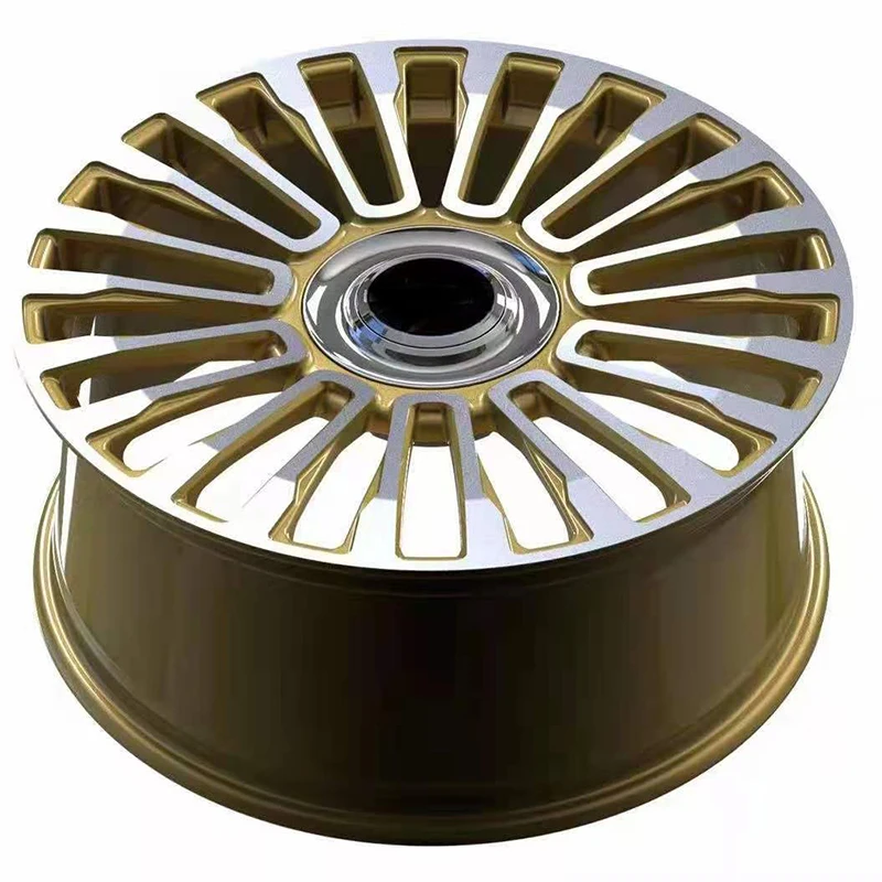 Customized gold color modified forged wheels 18-22 inch made in China for Luxury car