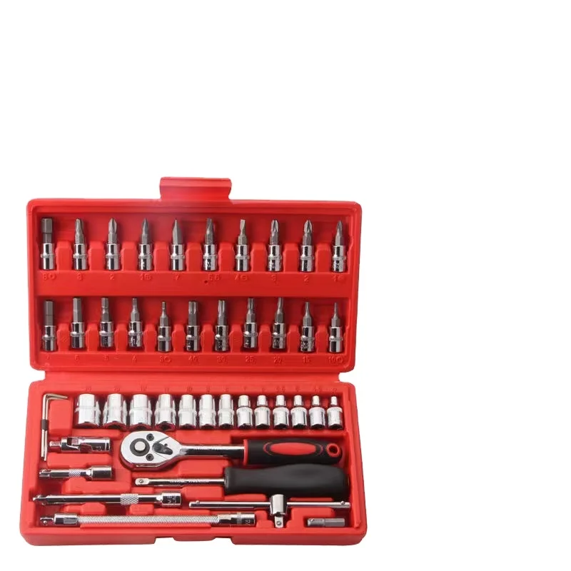 Best Selling High Quality Multifunctional Car Repair Tool Auto Repair Combination Quick Ratchet Bit Tool Socket Wrench