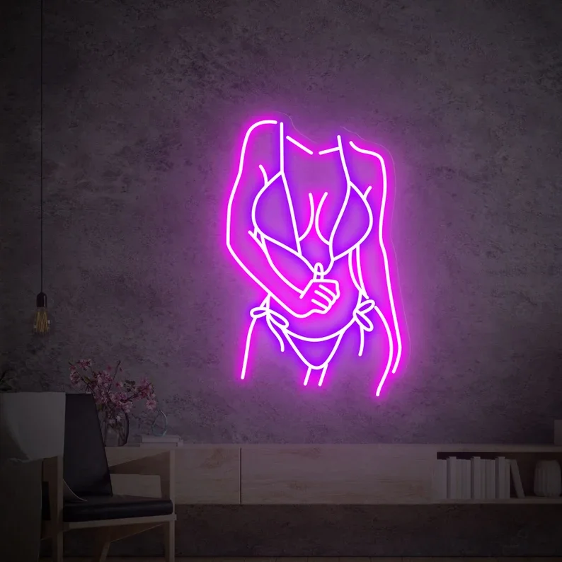 Sexy lady neon sign lamp lighting Custom Neon Sign light  Decoration for bar KTV shop LED Neon Sign