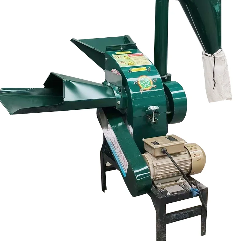 Animal feed hammer grinder corn grain maize hammer mill crusher machine maize corn flour milling machine 1000kg/h with 1/2 inlet