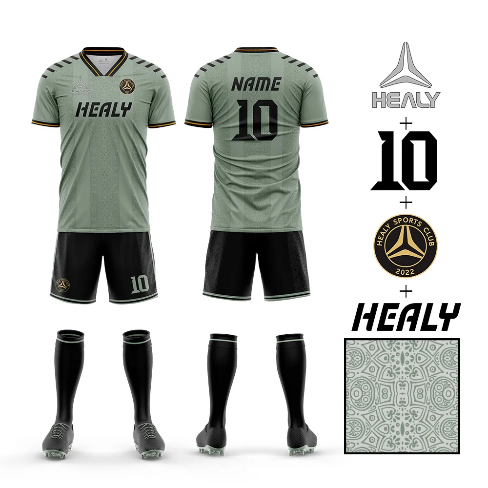 professional custom sublimation cheap blank soccer jersey full set soccer kits for teams for men