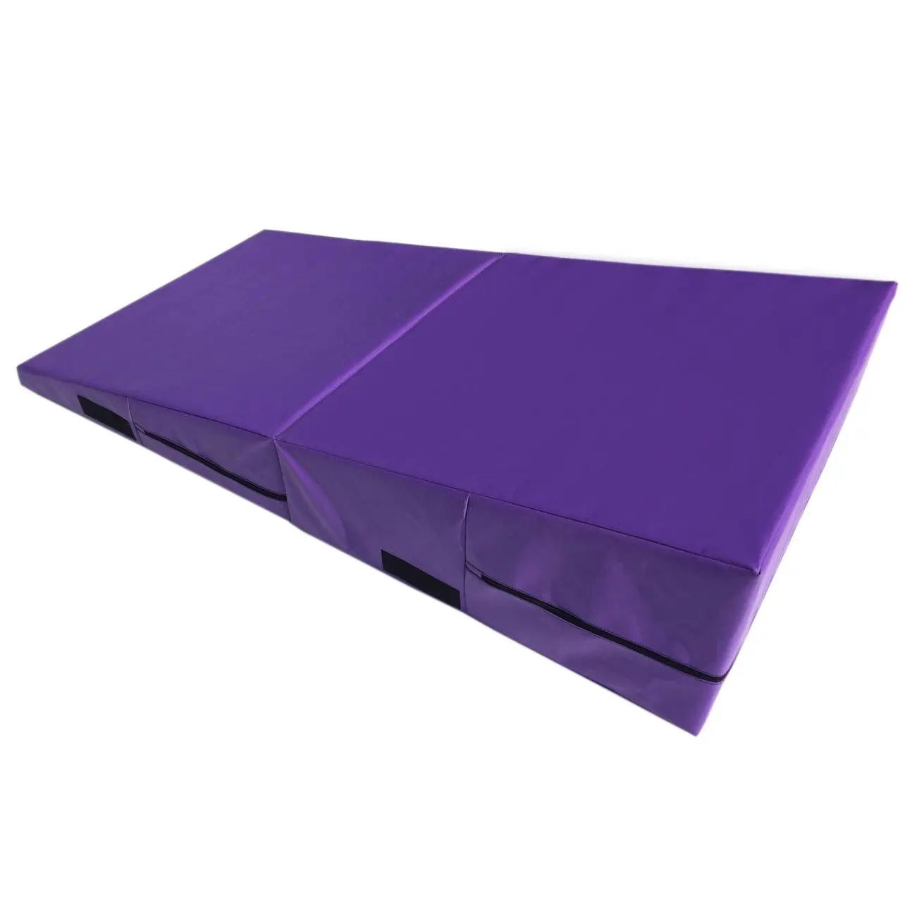Purple And Pink Folding Yoga Exercise Mat Gymnastics Incline Wedge Cheese Triangle Mat