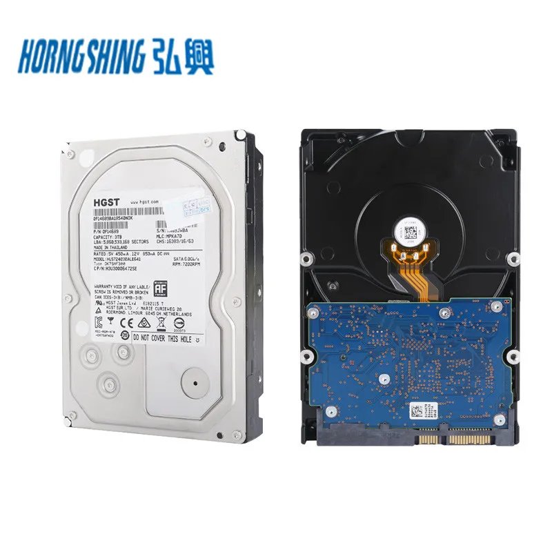 HORNG SHING HGST Ultrastar HDD 7K4000 3TB 3.5 SATA HUS724030ALE641 7200RPM 64MB Used Disco Duro Harddisk