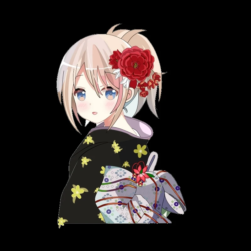 2021Japanese beautiful kimono girl Heat Transfer Stickers A-level Washable Iron On Applique For T-shirt DIY Clothes Decoration