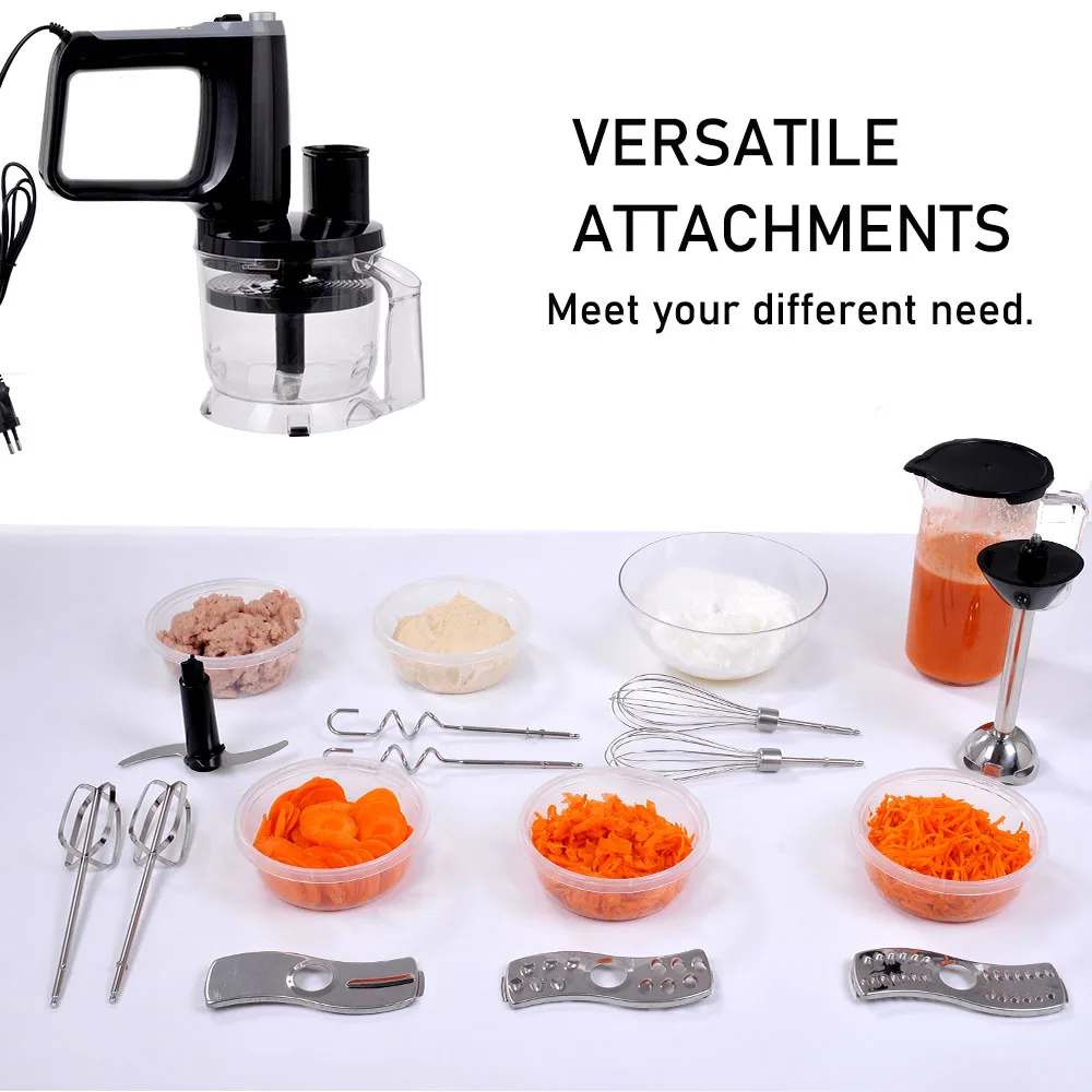 Prep Food Processor Chopper for  Slicing, Shredding, Mincing, and Pureeing, Vegetables, Meat, Grains, Nut Blender