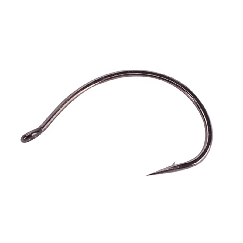 Strong practicability 1# 2# fishing tackle single hooks for soft worm fishing
