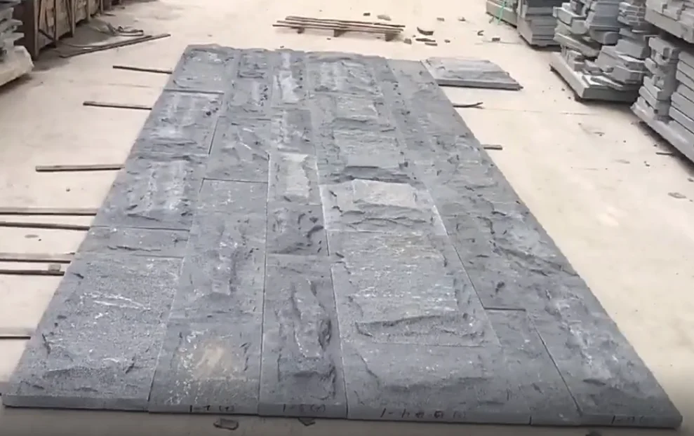 Dark Grey Granite Mushroom Stone 200x400 mm Tiles For Walls