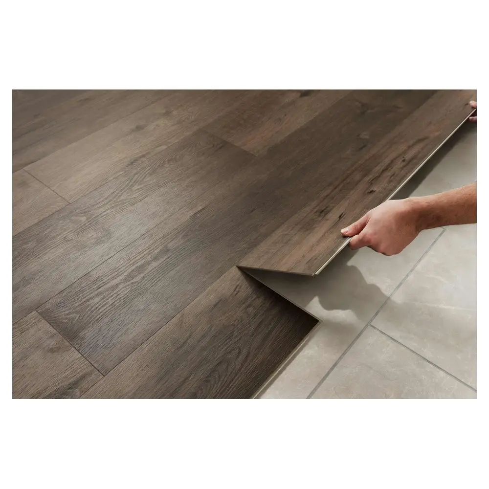 Сделано в Китае 4 мм/5 мм/6 мм/7 мм водонепроницаемый огнеупорный материал против царапин тканая бамбуковая доска виниловое покрытие Spc напольное