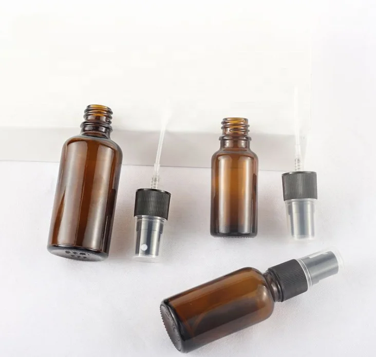 blue violet 50ml 30ml  100ml tincture glass bottle amber easy carry use with plastic white black mist sprayer