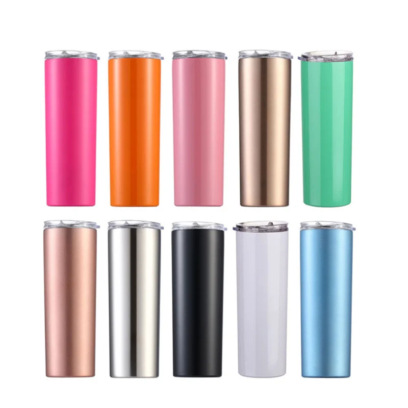 Wholesale 20 oz Blank Tumbler 20oz Skinny Straight Sublimation Tumbler