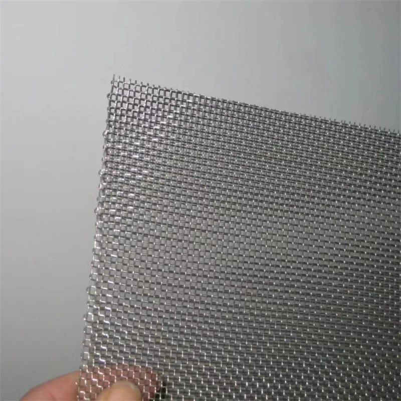 500 400 300 200 100 80 70 25 Micron 304 316 316L Stainless Steel Wire Mesh Screen Filter Mesh