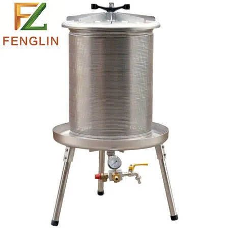 SUS 304 Stainless Steel Barrel 21Gallons Hydropress Fruit Press hydraulic machine
