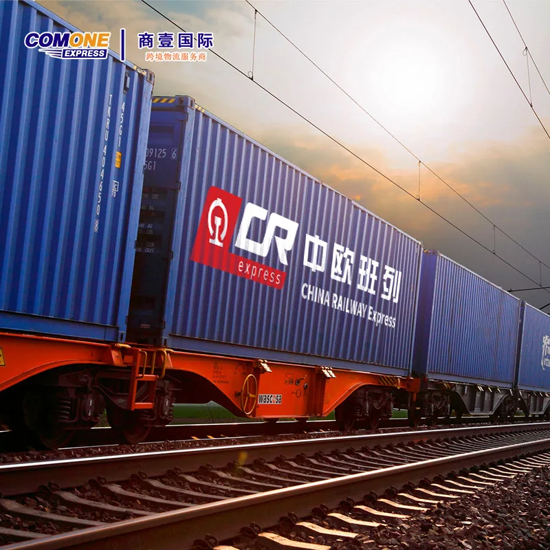 DDP / Shipping Source Agent Door To Door Railroad + Express From China To UAE Europe Spain Germany Train Transportation Services