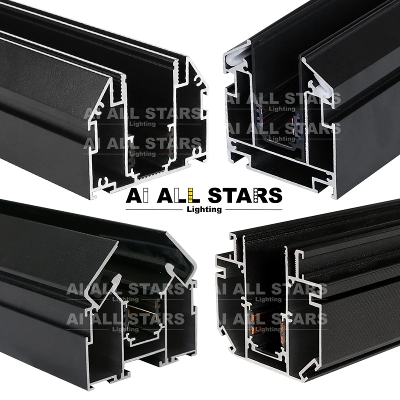 New Design LED Aluminum Profile Magnetic Track Lighting Track System Rail Track For Descor Stretch Ceiling Fabric