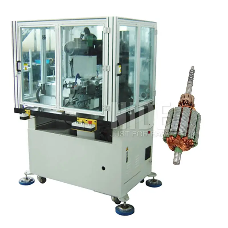 Automatic motor armature automatic commutator spot welding equipment machine