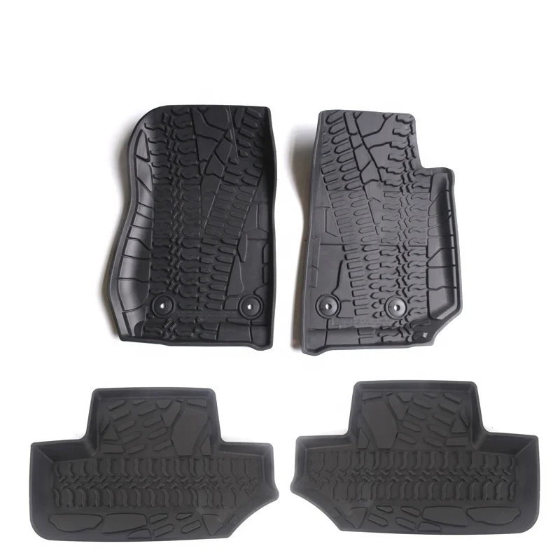 Gobison Sell Like Hot Cakes Foot Mats For Jeep Wrangler JK 2014-2017 Foot Mats