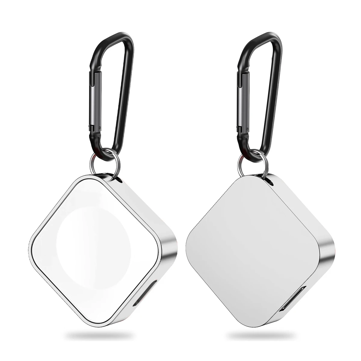 Portable Magnetic Smart Watch Keychain Travel Wireless Charger Power Bank Battery Pack