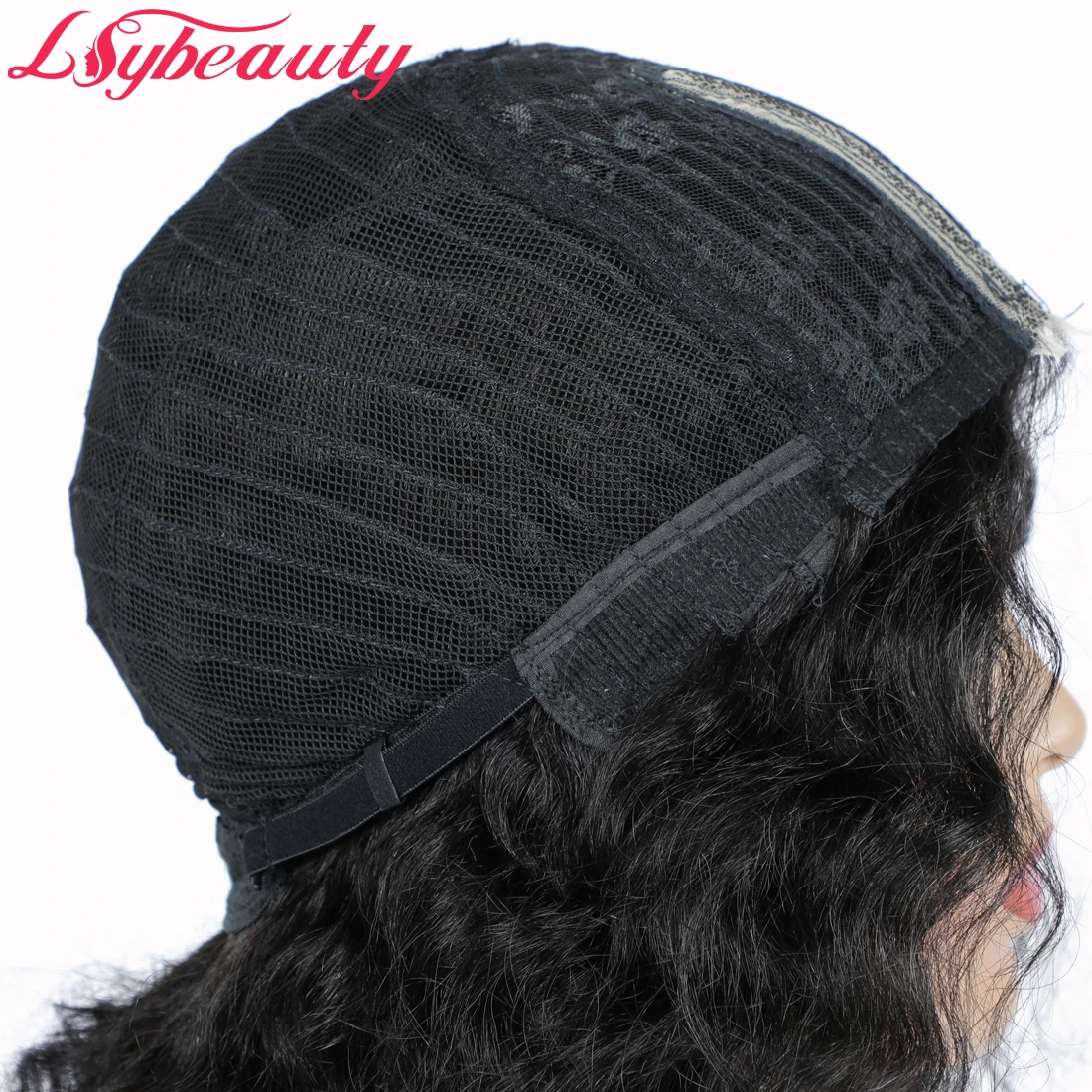 Lsy Beauty Ocean Deep Wave Human Hair Wigs For Sales My First Wig Natural Black 1B Color Affordable Luvme Hair Wigs For Women