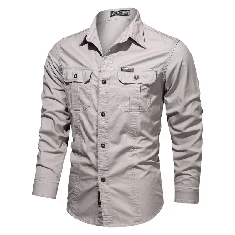 2021 shirts for casual cargo men long sleeve shirt for men vintage shirt men