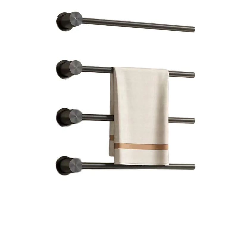 Hot sale 2 tiers 304 stainless steel bathroom wall mount heated towel warmer rack