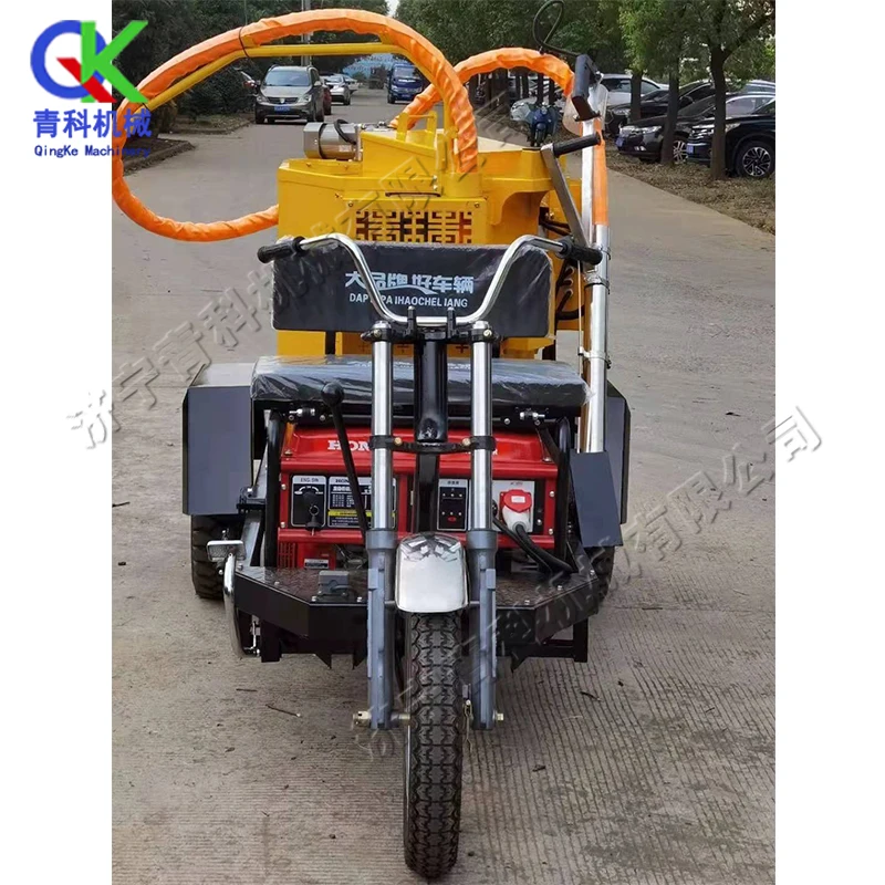 Self-driving 7-10km/h elevated bridge pavement crack expansion filling machine 6kw asphalt repair heating vehicle