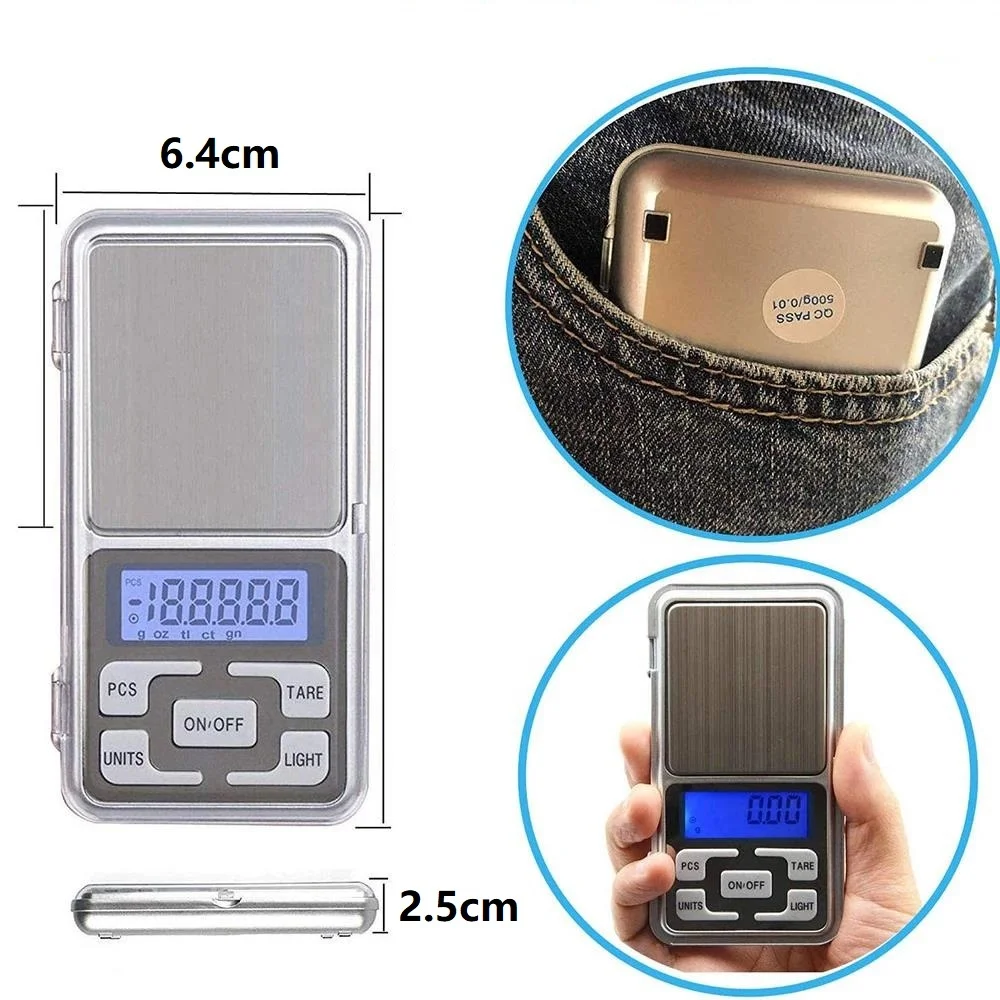 Jewelry scale 100g200g300g500g * 0.01g pocket scale high-precision diamond electronic scale
