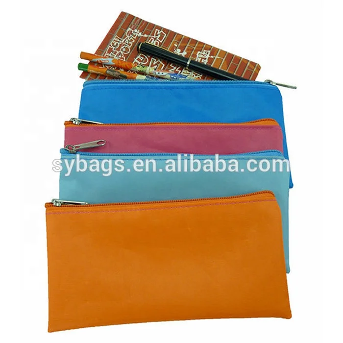 Heopono OEM BSCI Certificated 600D Polyester Classical Cheap Pen Bag Zippered Small Cute Custom Wholesale Zipper Pencil Case