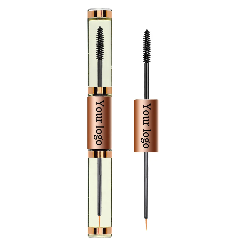 OEM Custom 2 in 1 Eyelash Eyebrow Enhancer Serum Private Label Castor Oil Eyelash Growth Serum