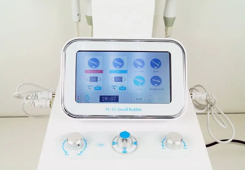aU-S516B   2021 hidrafacials machine vacuum blackhead remover 6 in 1 h2o2 hydrafacials machine