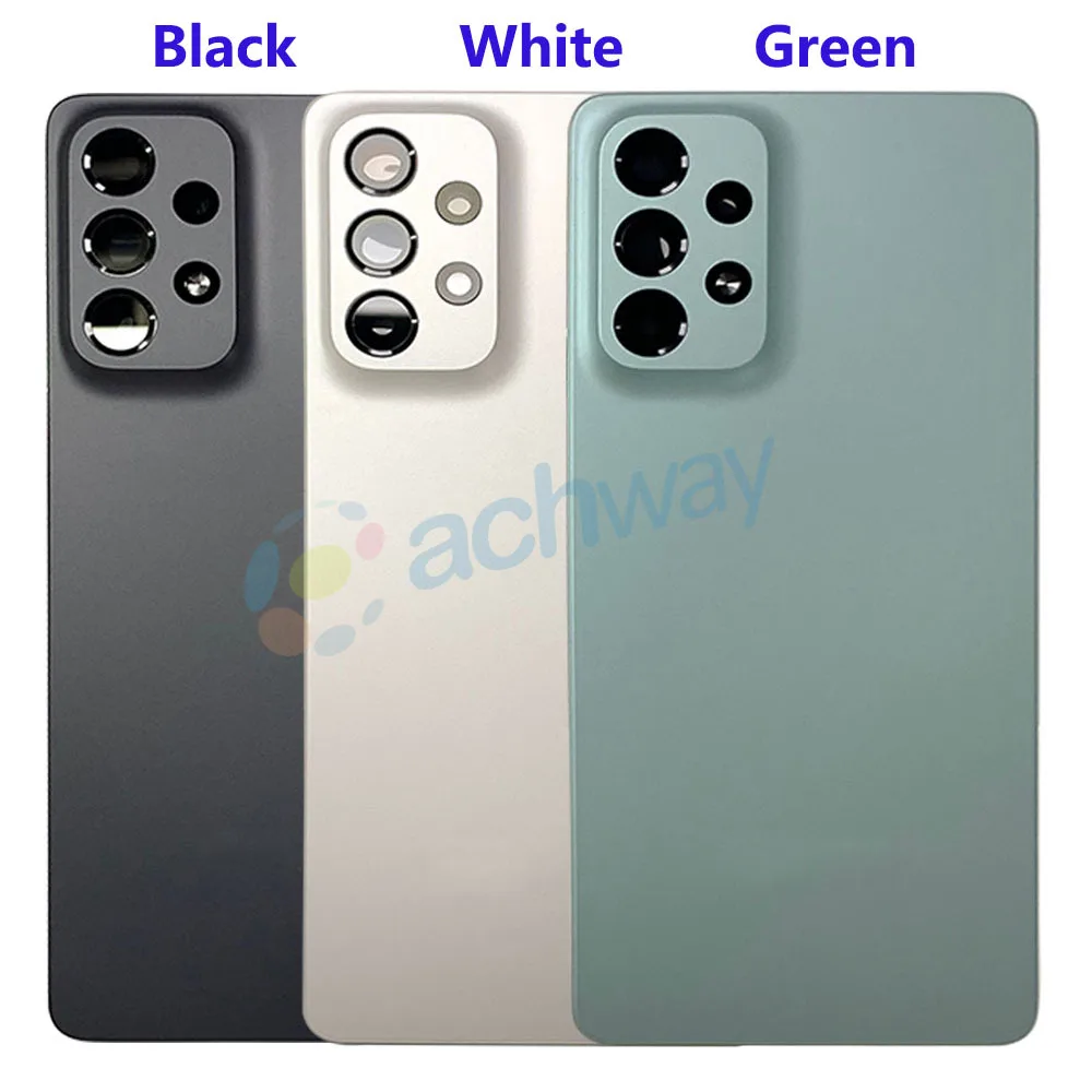 AAA+ For Samsung Galaxy A73 5G Back Battery Cover Door Rear Glass Housing Case For Samsung Galaxy A73  Battery Cover With lens