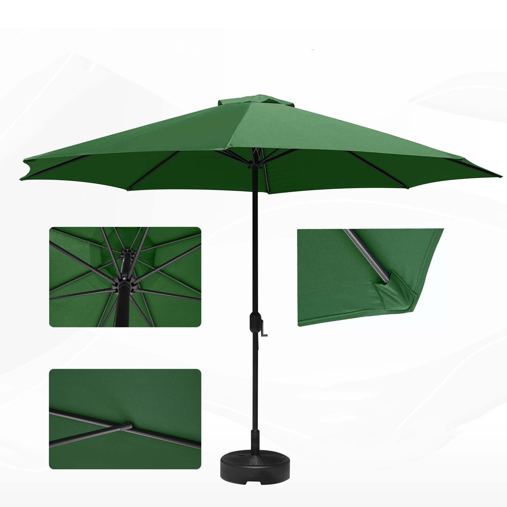 Factory price  beach umbrella with tassels large beach umbrella wooden beach umbrellas garden