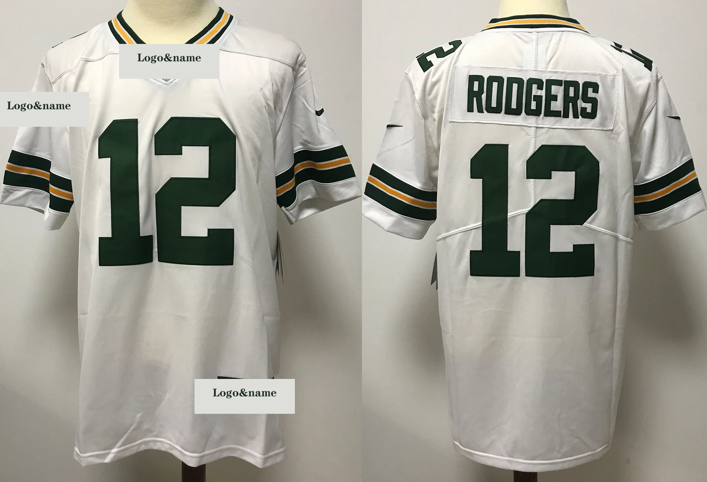 Мужская футболка для американского футбола NF L Green Bay Packer aaron