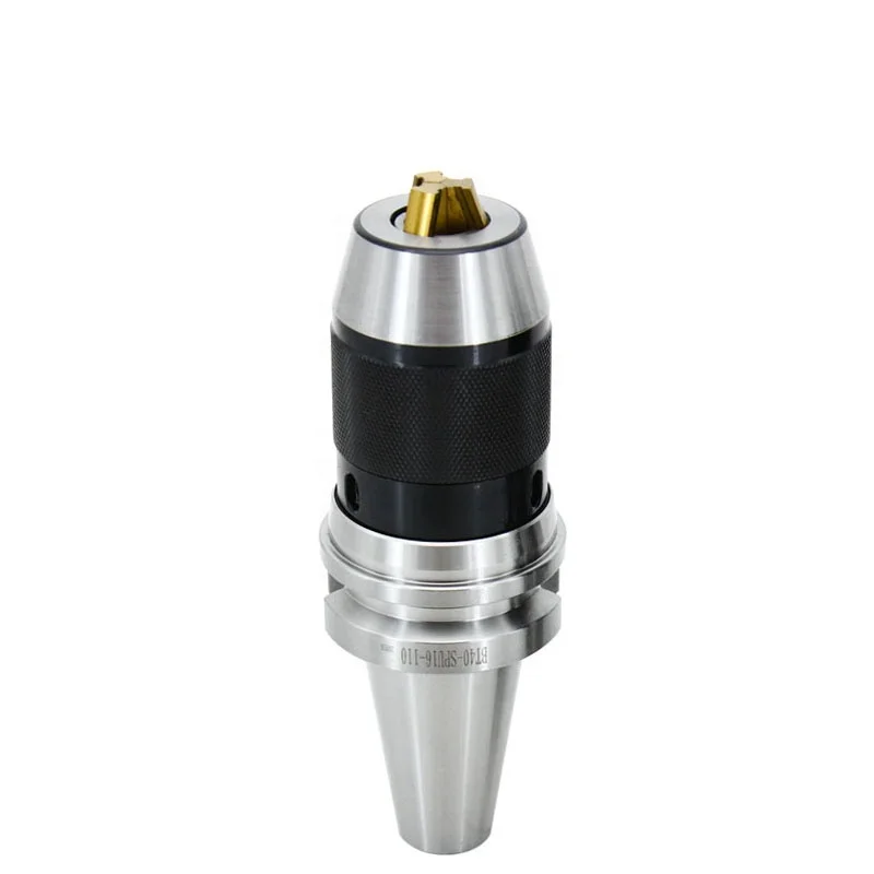 BT Taper Fitting Drill Chuck 8mm 13mm 16mm Range Golden Jaw BT40 APU16 Integrated Keyless Drill Chuck with BT30 BT40 BT50 Holder