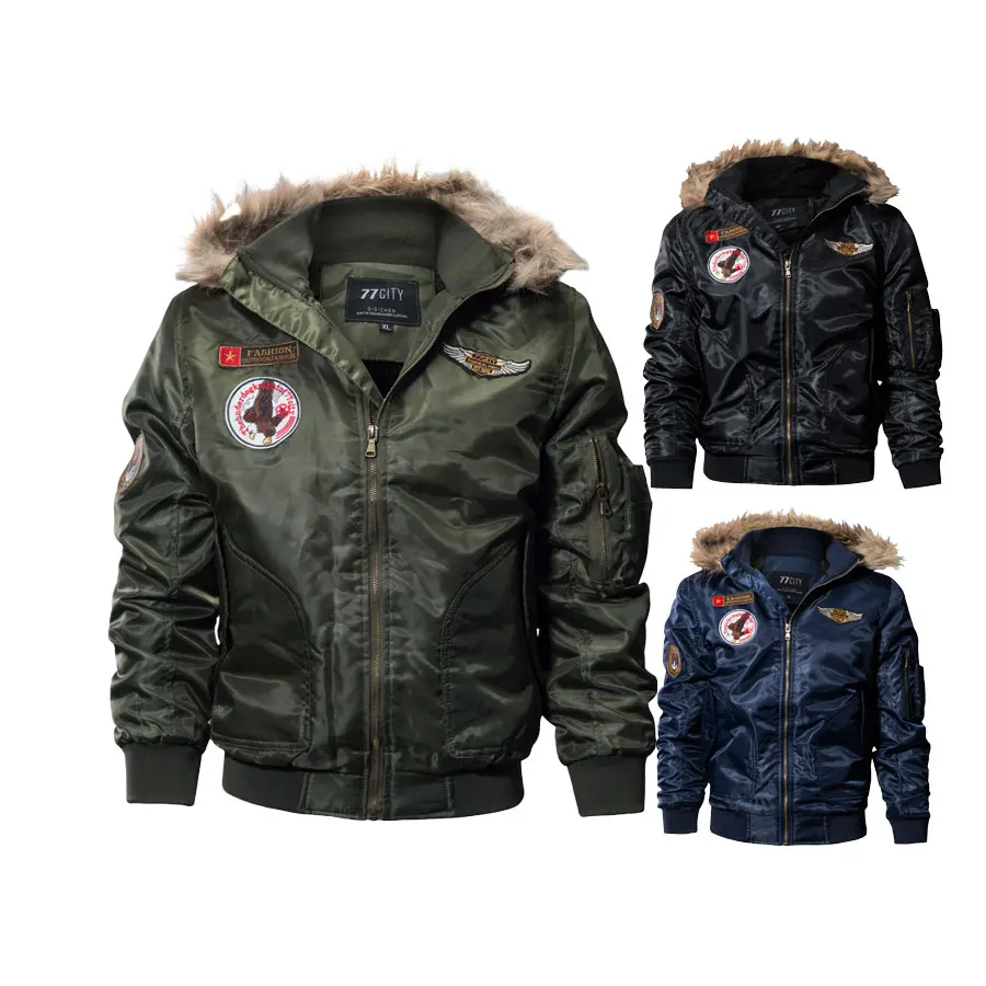 Winter Windbreaker Padding Men bomber Coat jacket