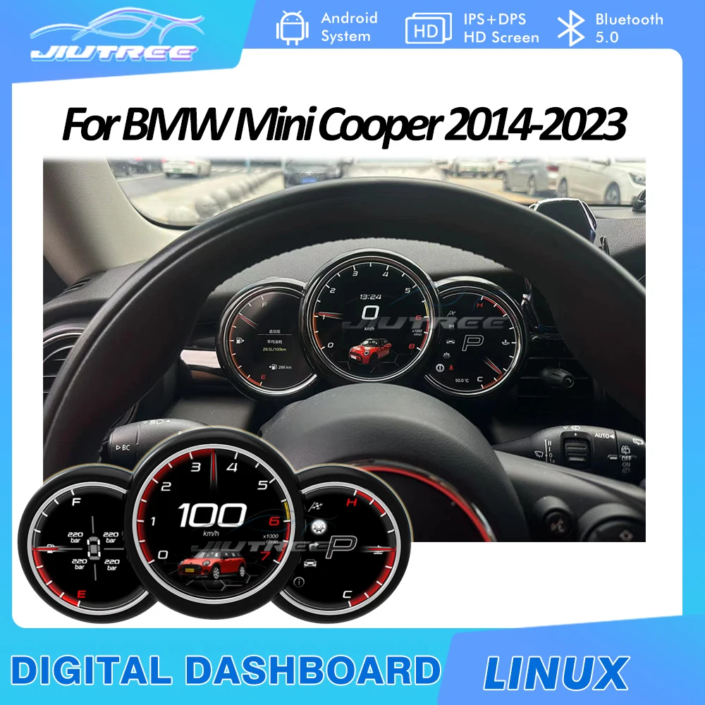 Linux system Car Dashboard For BMW MINI 2014-2023 Newest Generation Vertical Screen 9inch LCD Digital Instrument Head Unit