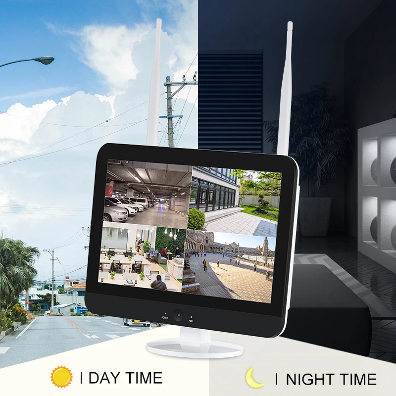  4CH 5MP home wifi ip surveillance camera system wireless outdoor 4 cctv security kit with
