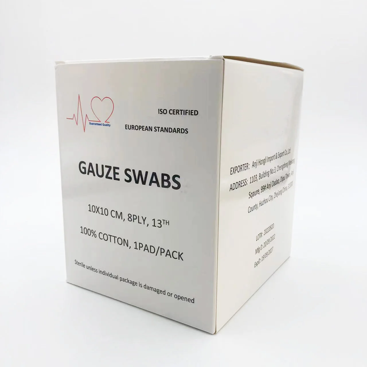 High Quality Compressed Gauze Pad Sterile 40x40