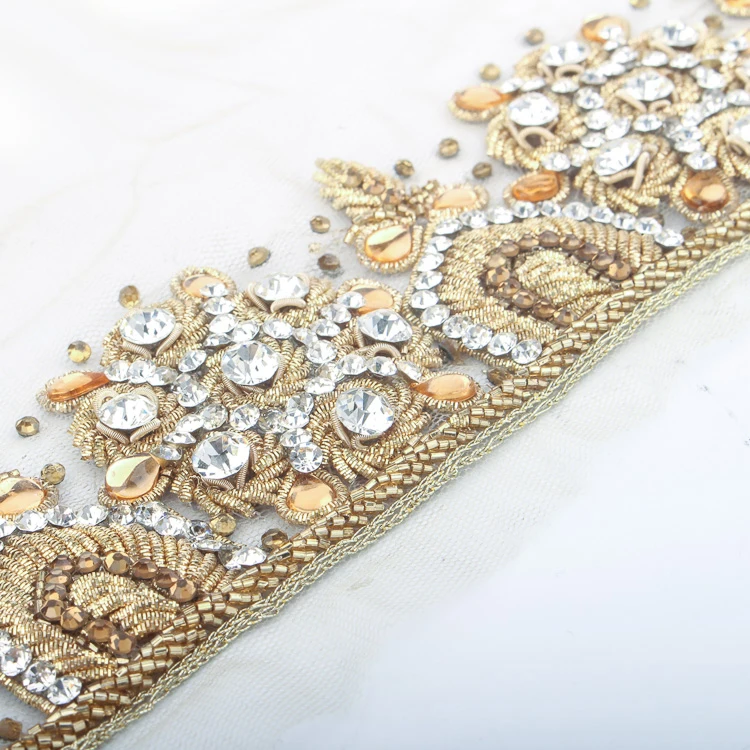 
India Handmade Embroidery Fashion Trimming 
