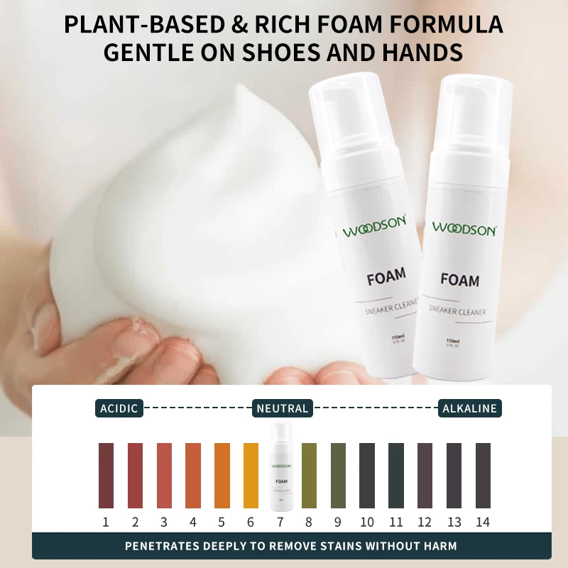 Best Customized Logo OEM Plastic Canvas White Foam Shoe Cleaner Coconut Oil Foam Remove Shoe Stains Sneaker Cleaner